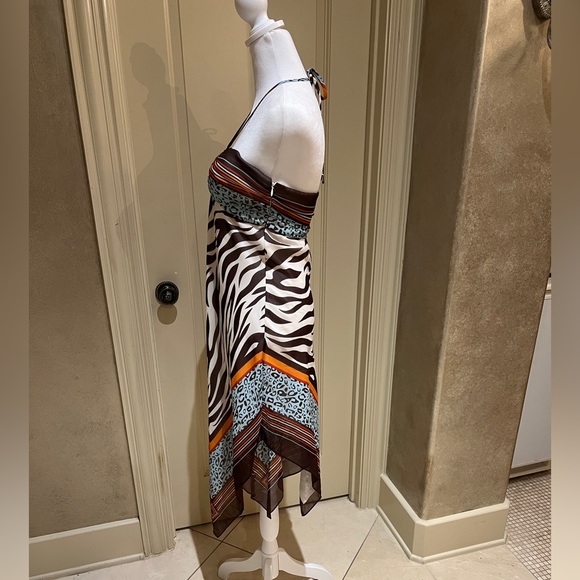 Beautiful dress with zebra print accent - Picture 5 of 10